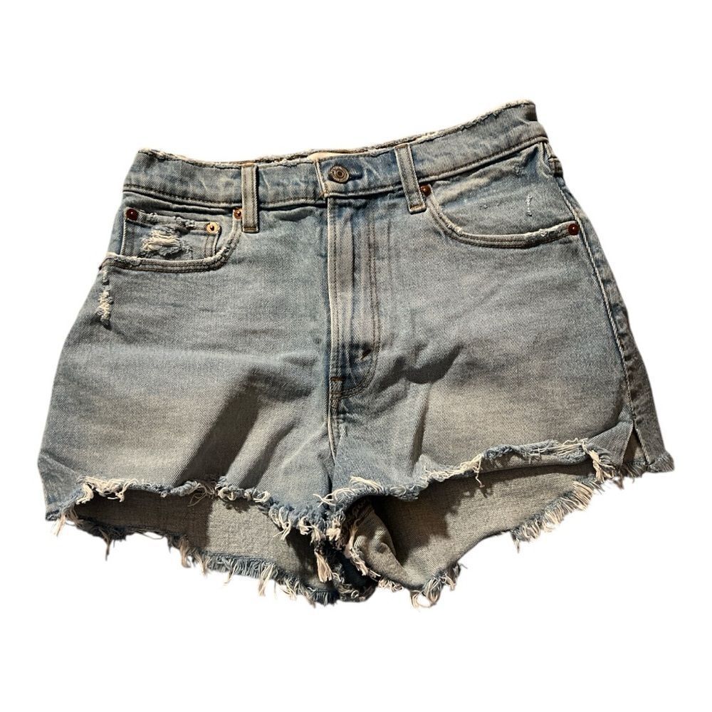 Abercrombie & Fitch Denim Distressed High Rise Short size 26/2
